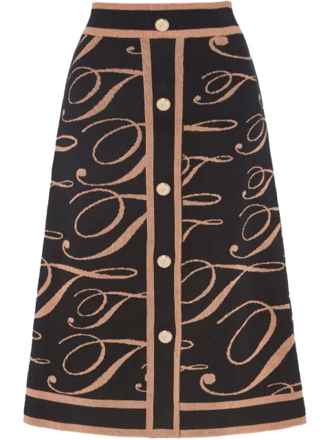 Temperley London T-logo Mania skirt
