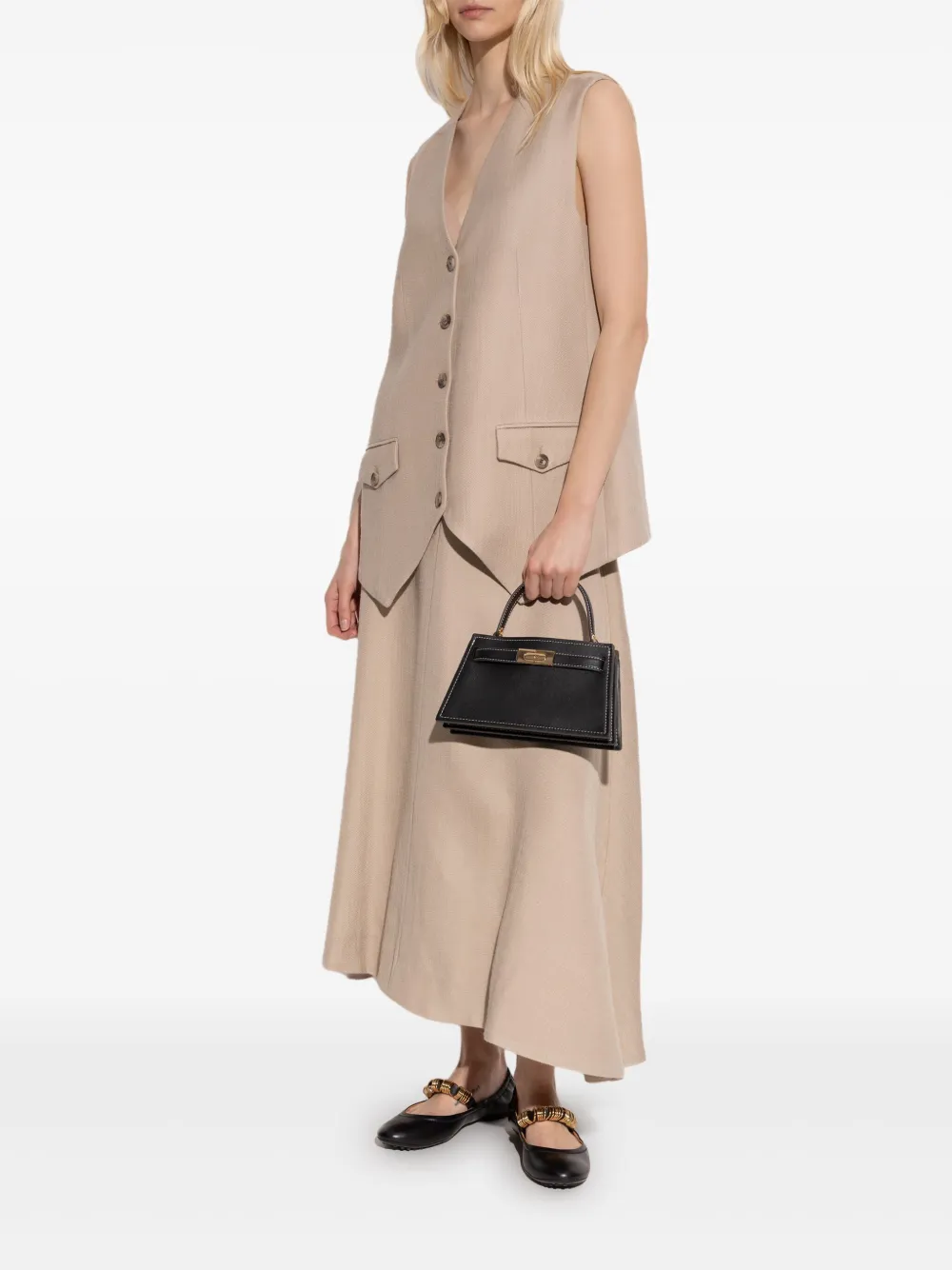 By Malene Birger Getailleerde bodywarmer Beige