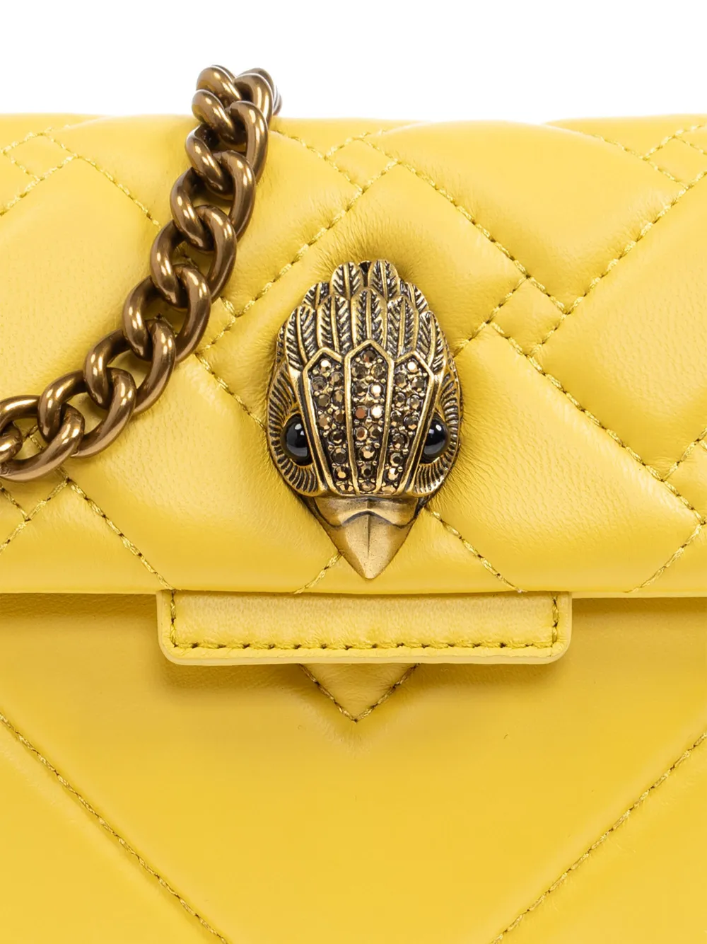 Kurt Geiger London Kensington kleine schoudertas Geel