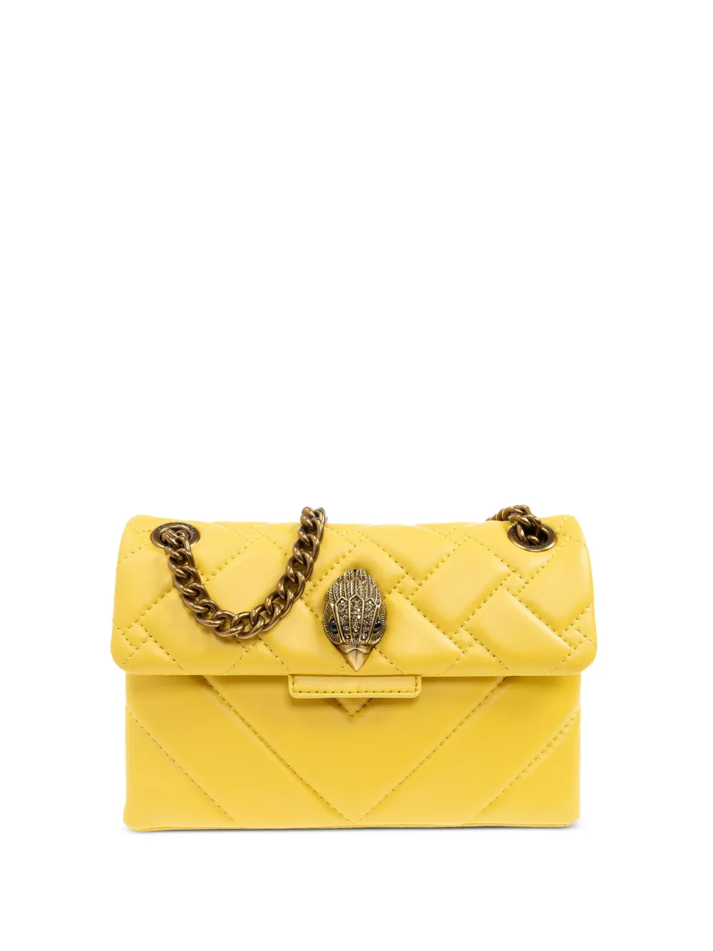 Kurt Geiger London Kensington kleine schoudertas Geel