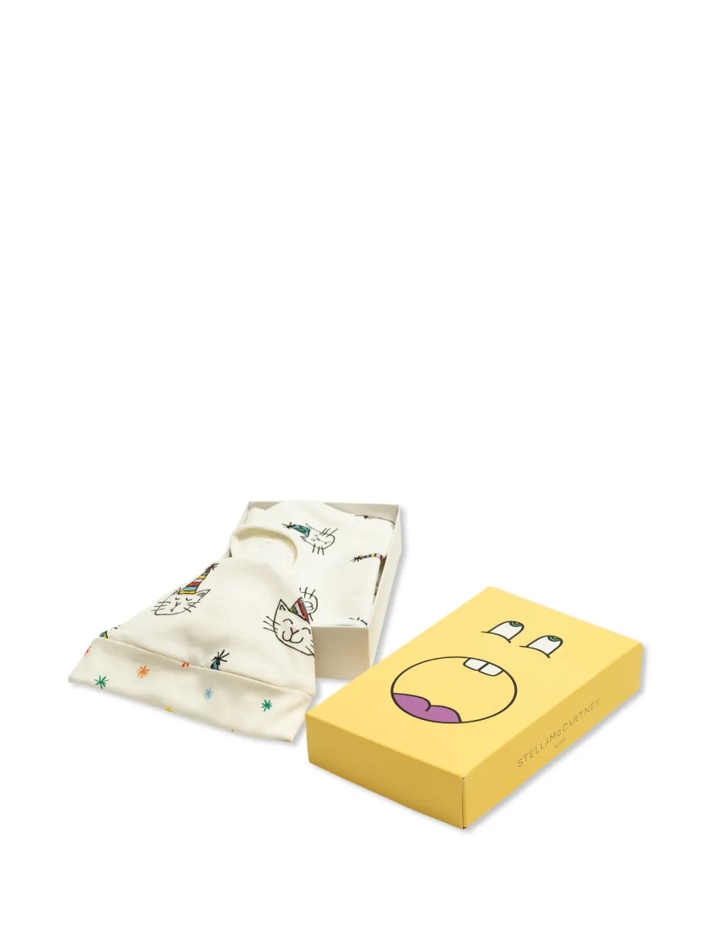 Stella Mccartney Graphic-print Babygrow Set In White