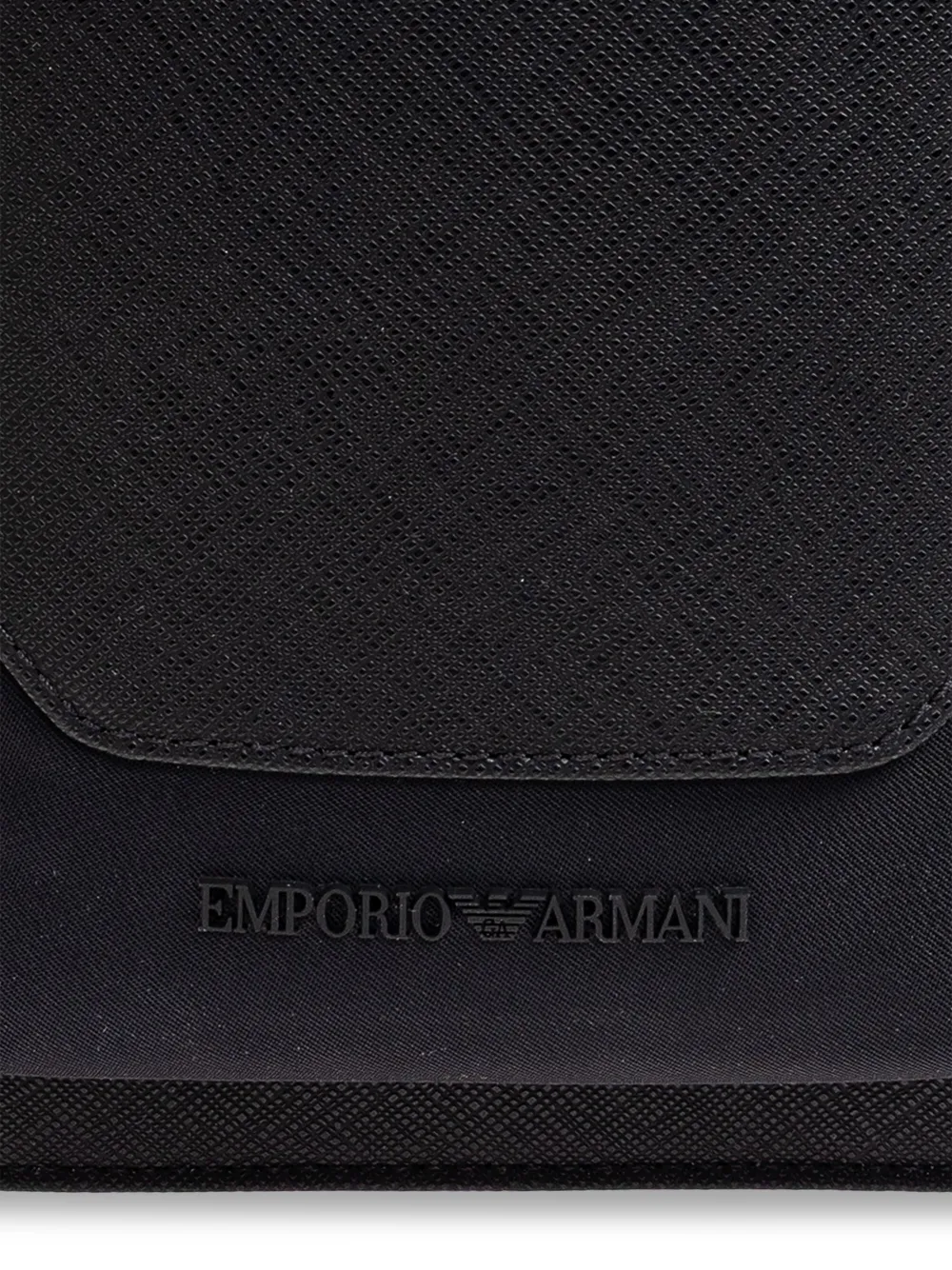 Emporio Armani Messengertas met logo Zwart