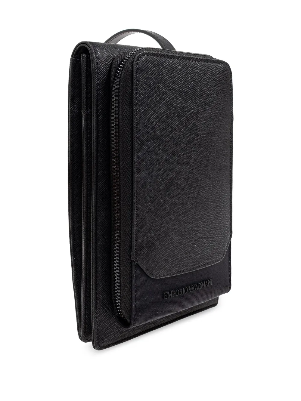 Emporio Armani Messengertas met logo Zwart