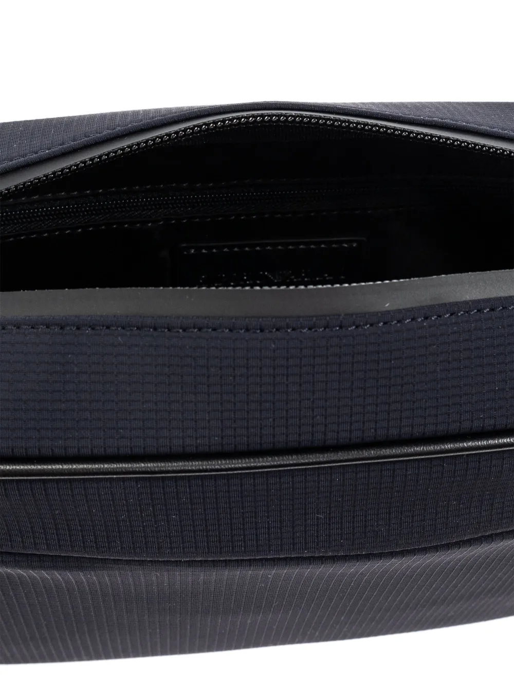 Emporio Armani Toilettas met logopatch Blauw
