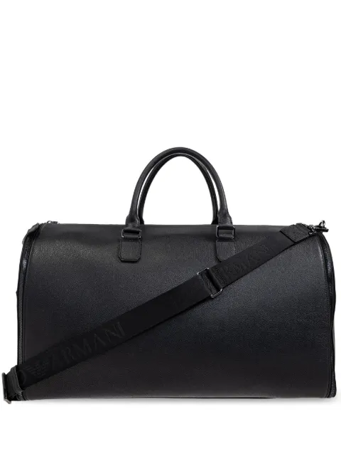 Emporio Armani leather travel bag