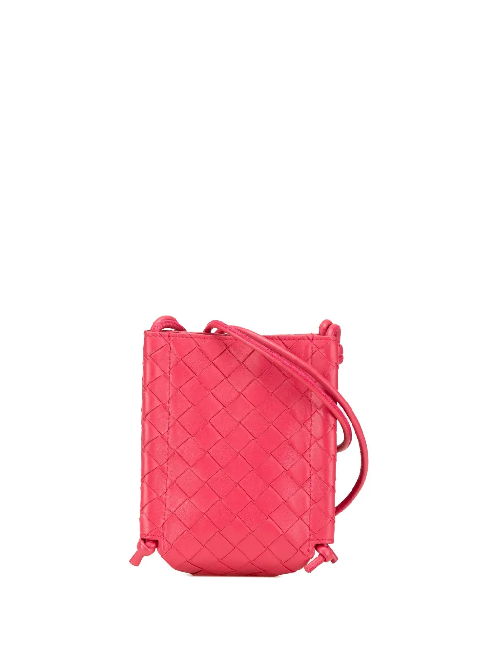 Bottega Veneta Pre-Owned 2012-2024 Mini Leather Intrecciato The Knot crossbody bag | Pink | Image 1