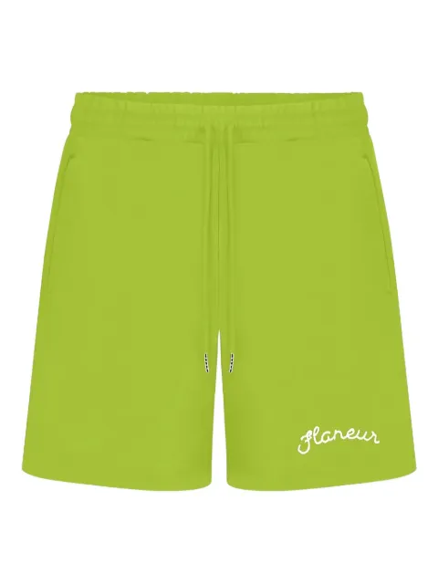 FLÂNEUR signature-logo track shorts