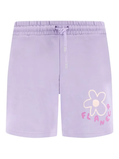 FLÂNEUR Blossom flower-print track shorts