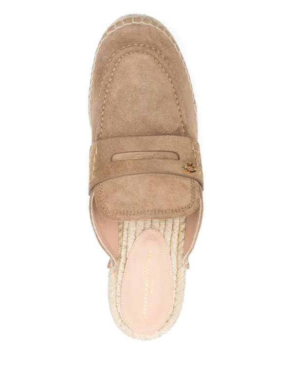 Gianvito Rossi Maxilla 105mm エスパドリーユ | ニュートラル