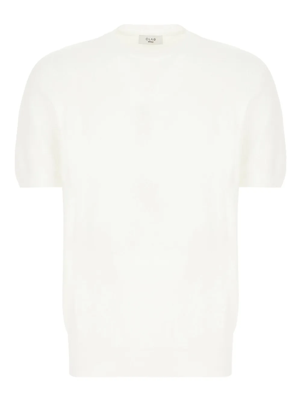 CLAQ short-sleeve knit T-shirt | White | Image 1