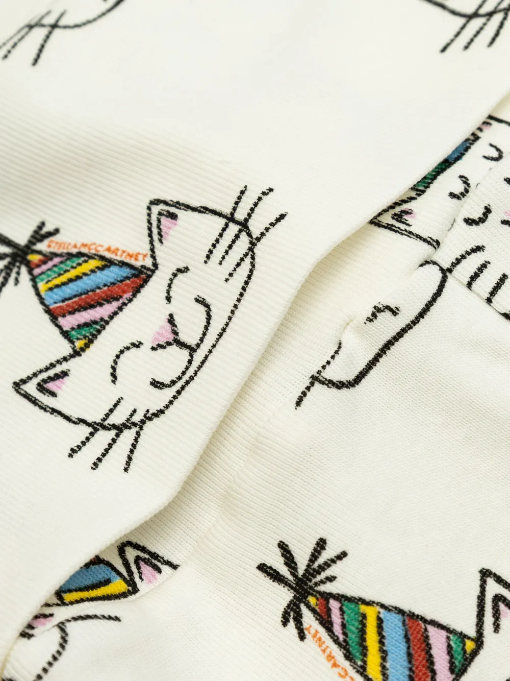 Stella McCartney Kids Pyjama met grafische print Wit