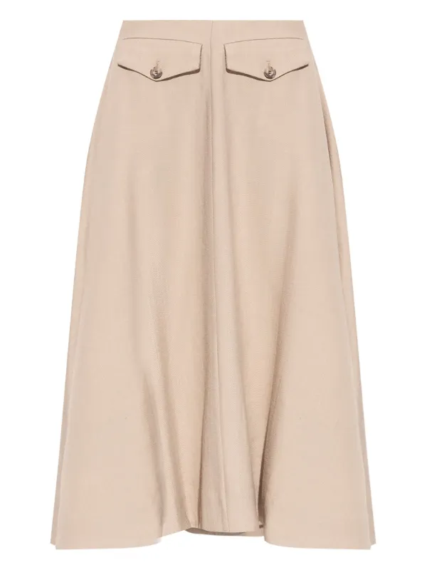 BY MALENE BIRGER クリーム色 フレアスカート ポケット付きΩ