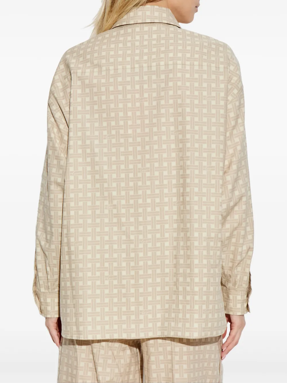 Kenzo Shirt van katoenblend Beige