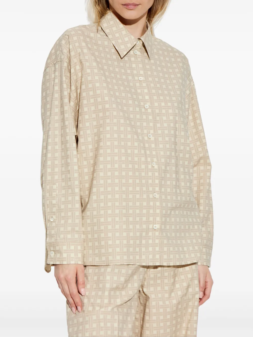Kenzo Shirt van katoenblend Beige