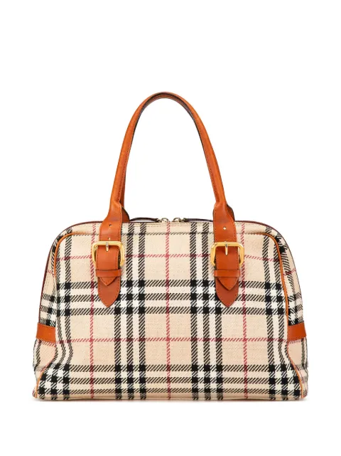 Burberry Pre-Owned bolsa de mano House Check Tweed 2000-2017