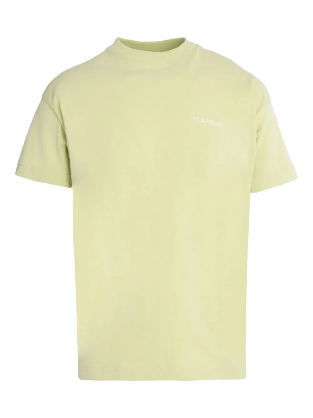 FLÂNEUR logo cotton T-shirt | Yellow | Image 1