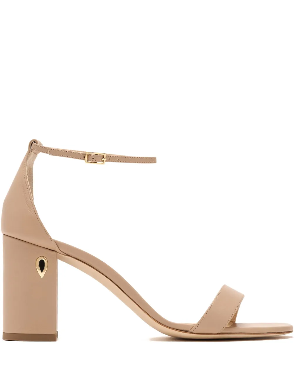 Jennifer Chamandi 85mm Massimiliano heeled sandals Neutrals