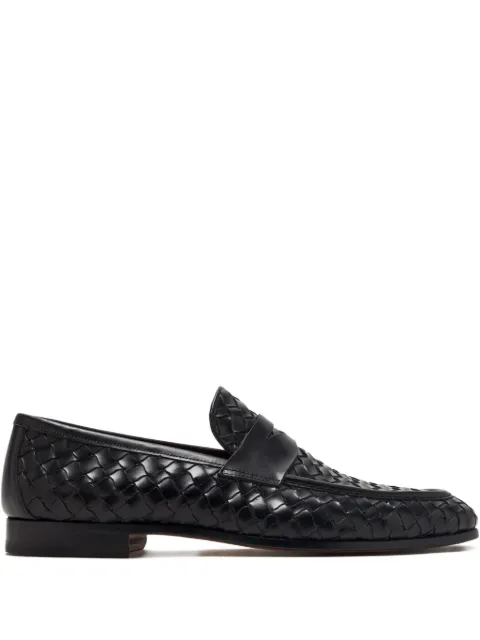Magnanni Hyde woven leather loafers