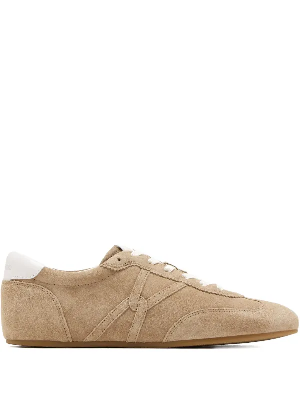 Veronica Beard Riviera Suede Running-inspired Sneakers in Neutrals