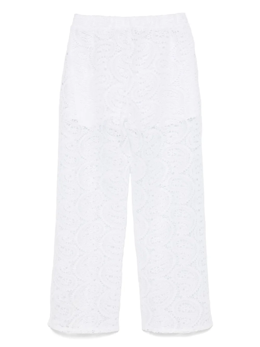 TWINSET Kids Broek met kant Wit