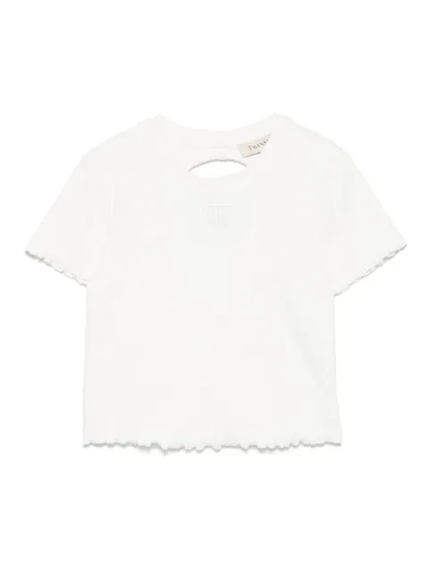 TWINSET Kids playera con logo bordado