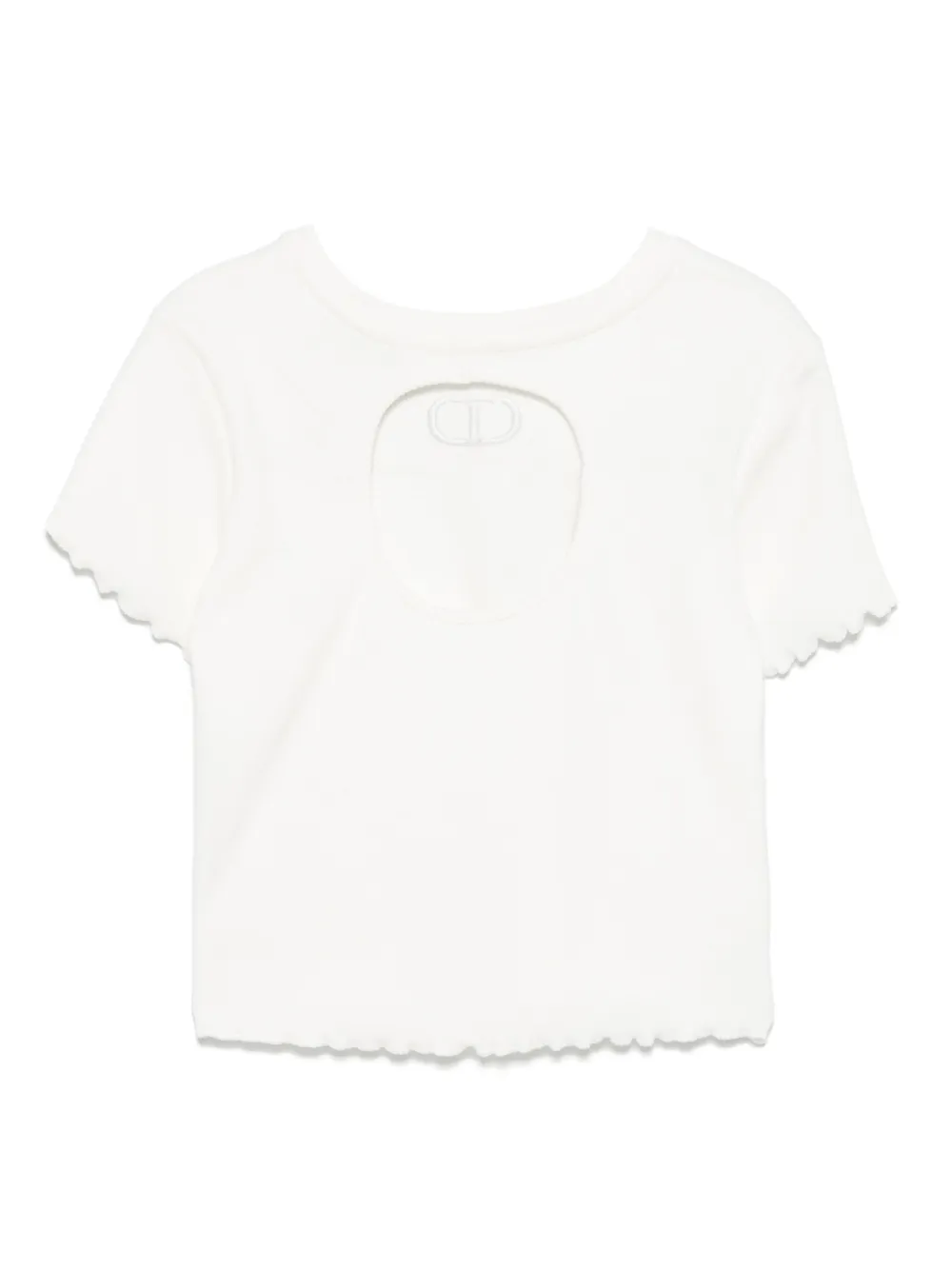TWINSET Kids T-shirt met geborduurd logo Wit