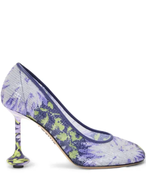 LOEWE Toy pump in sequins 90mm