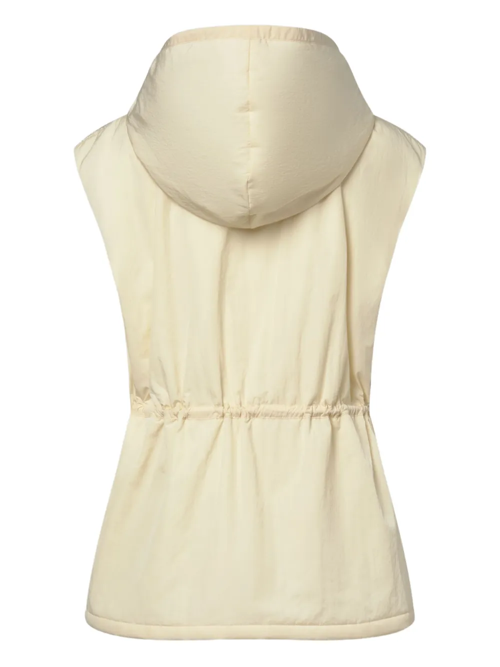 Fabiana Filippi Bodywarmer met capuchon Beige