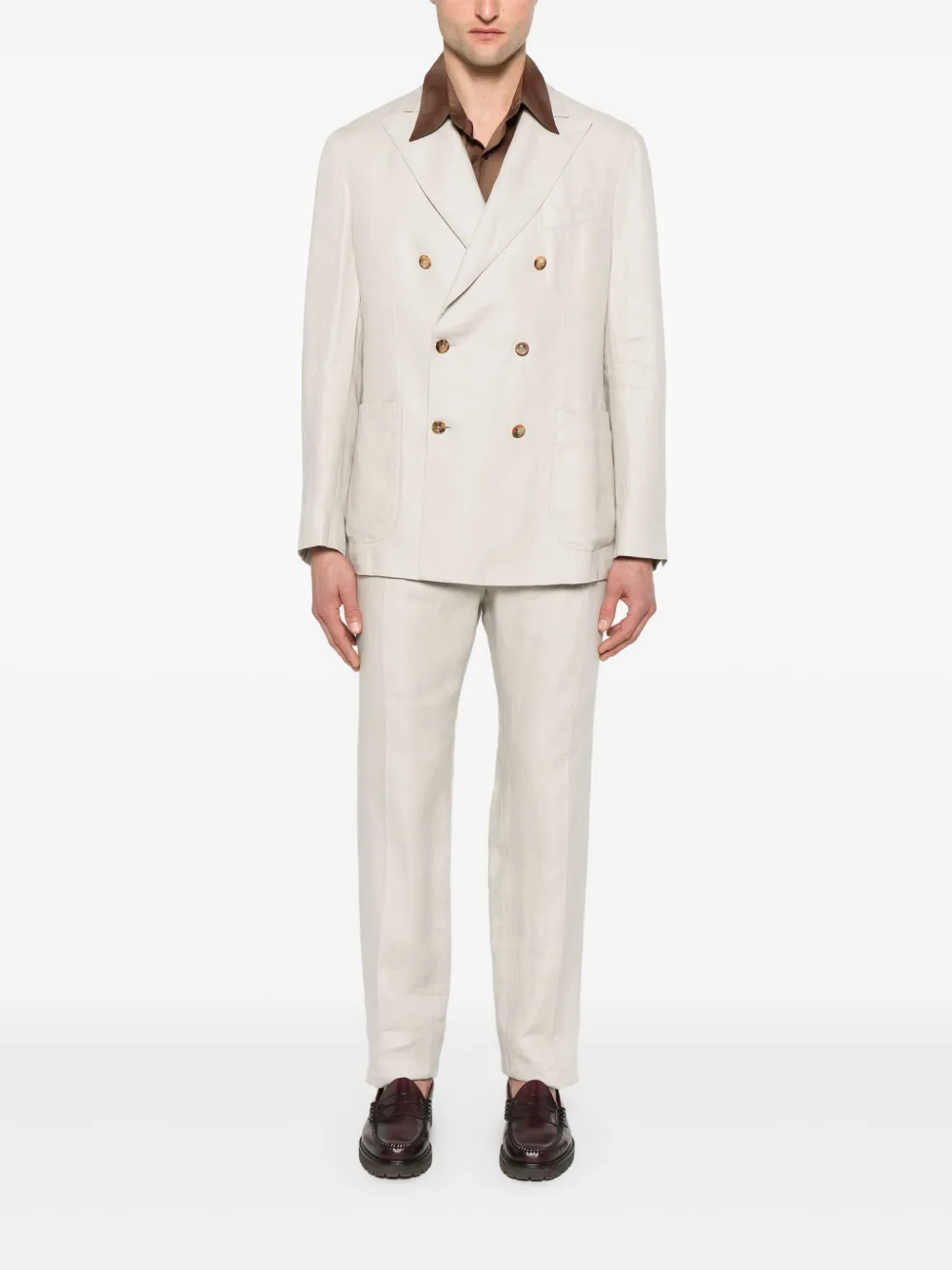 Boglioli traje de lino | Trajes con doble botonadura | Image 2