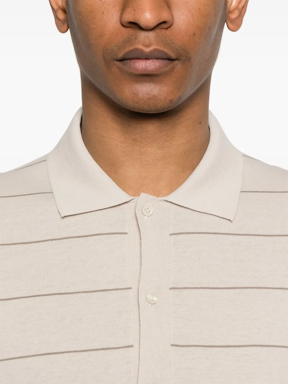 Corneliani Gebreid overhemd Beige