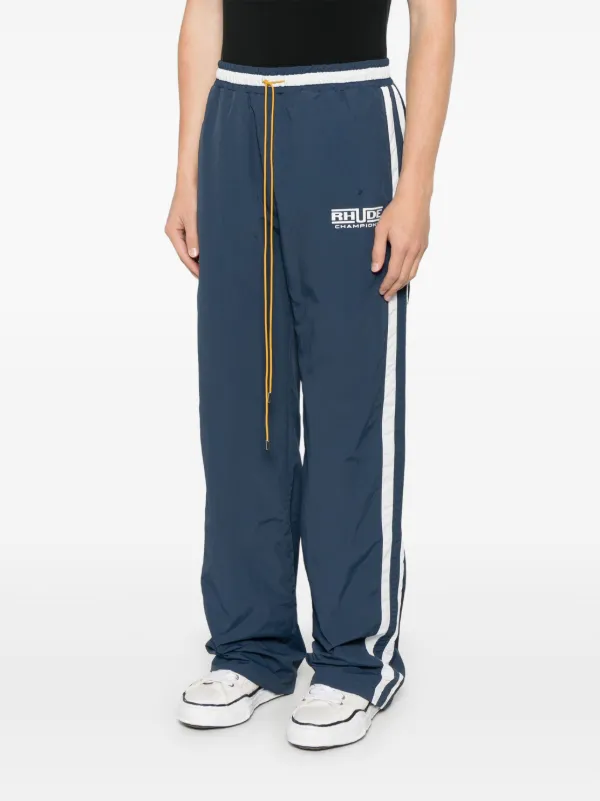RHUDE Champions Track Pants | Blue | FARFETCH VN