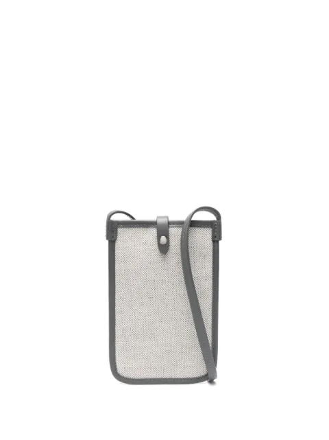 Kiton logo-debossed cross body bag