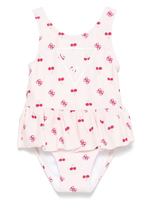 guess kids traje de baño con logo estampado