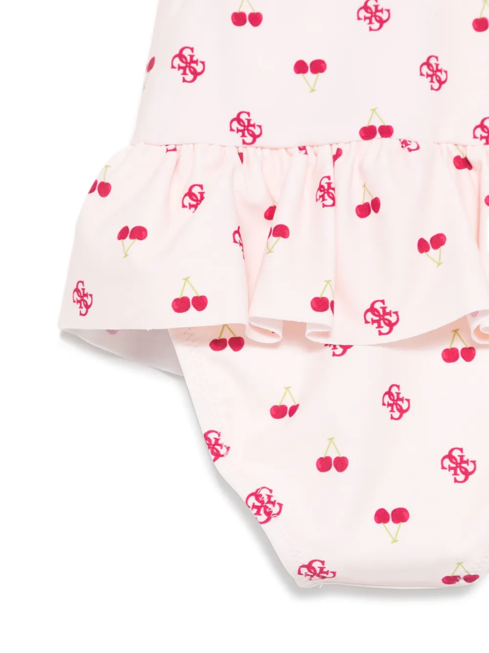guess kids Badpak met logoprint Roze