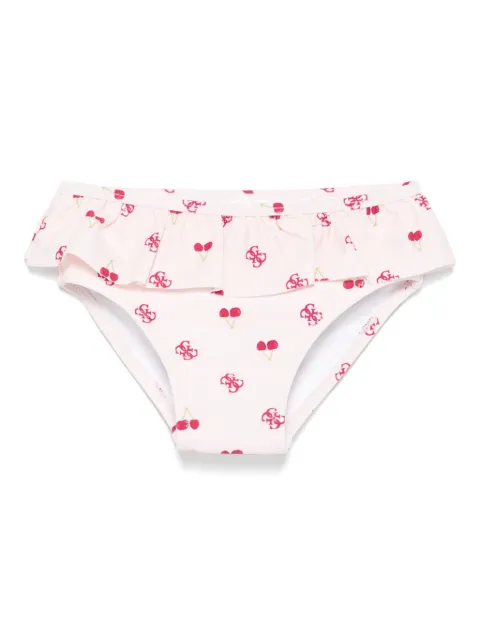 guess kids bikini bottom con cerezas estampadas