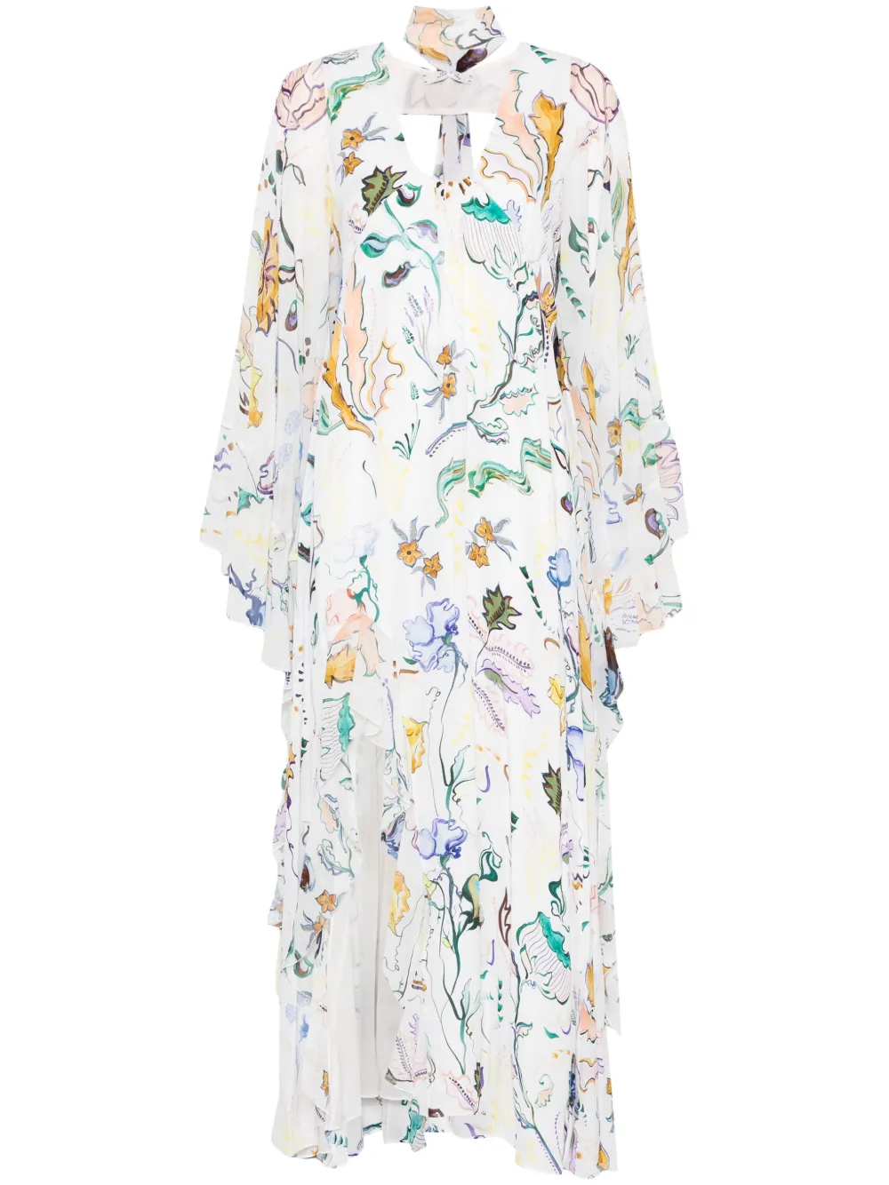 Dorothee Schumacher Maxi-jurk met bloemenprint Wit