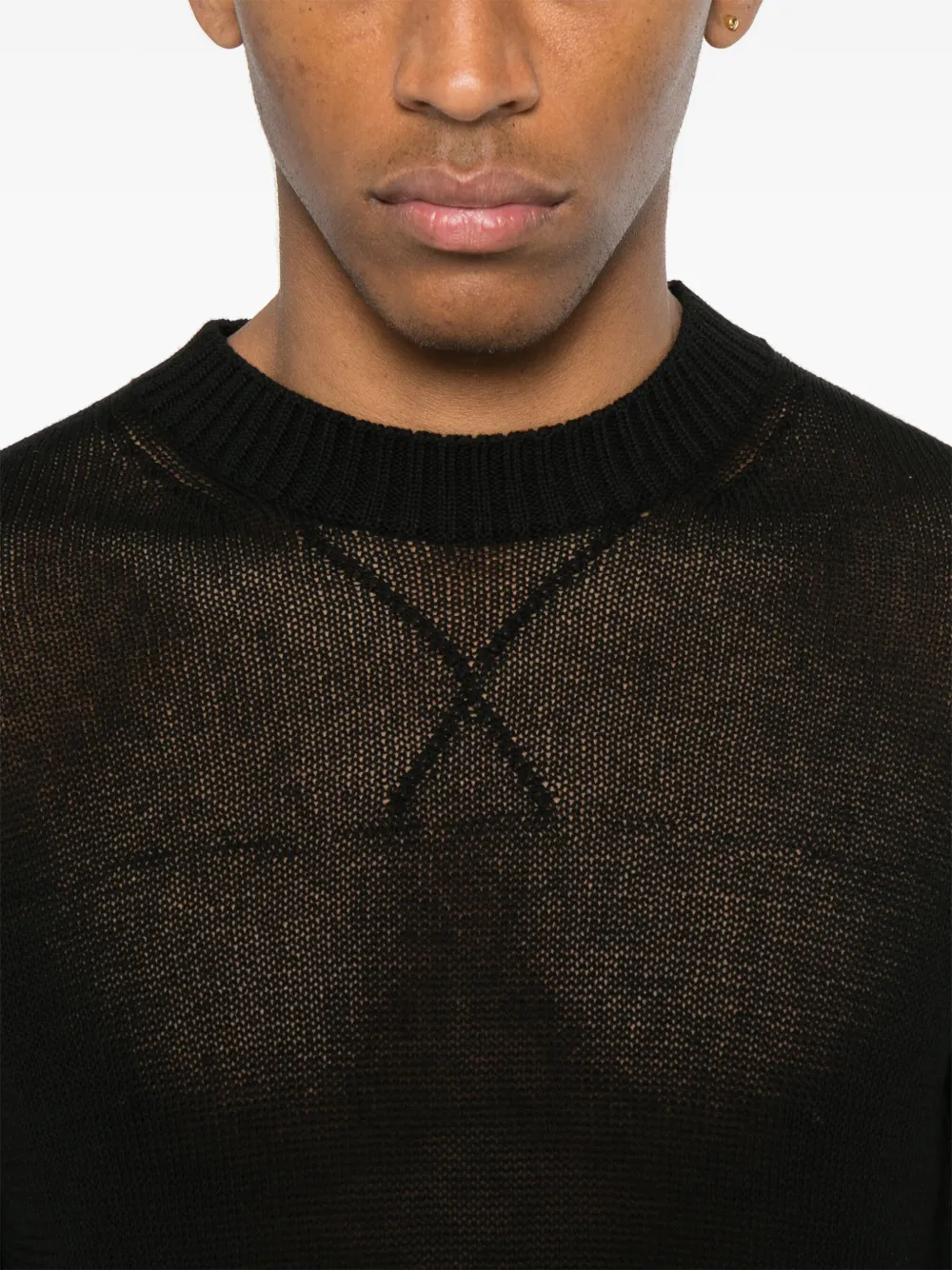 JIL SANDER+ Opengebreide trui Zwart