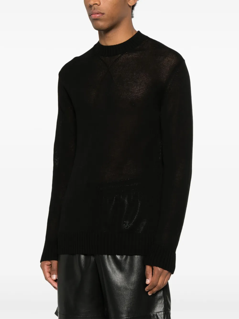 JIL SANDER+ Opengebreide trui Zwart