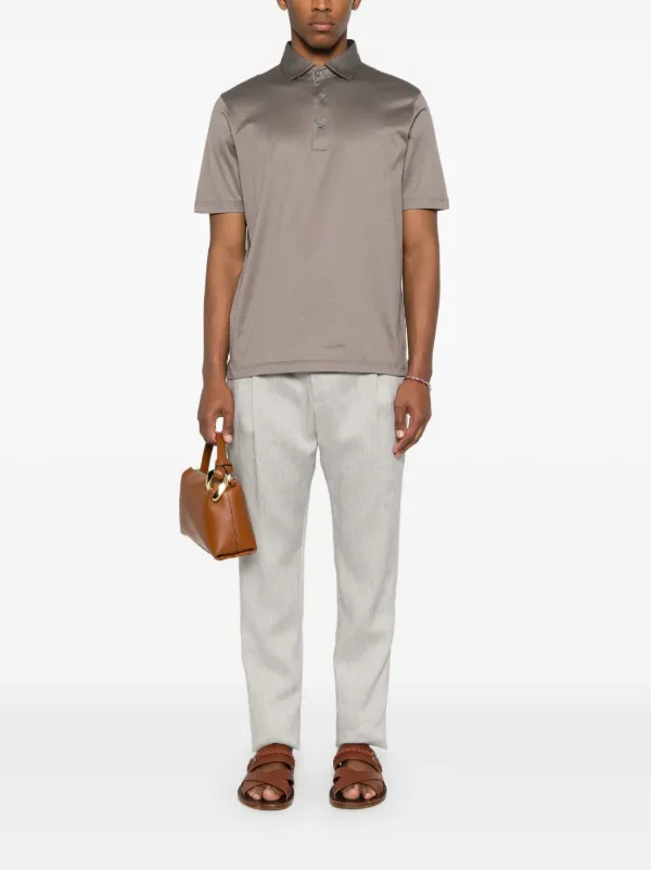 PT Torino Linen Trousers | Grey | FARFETCH