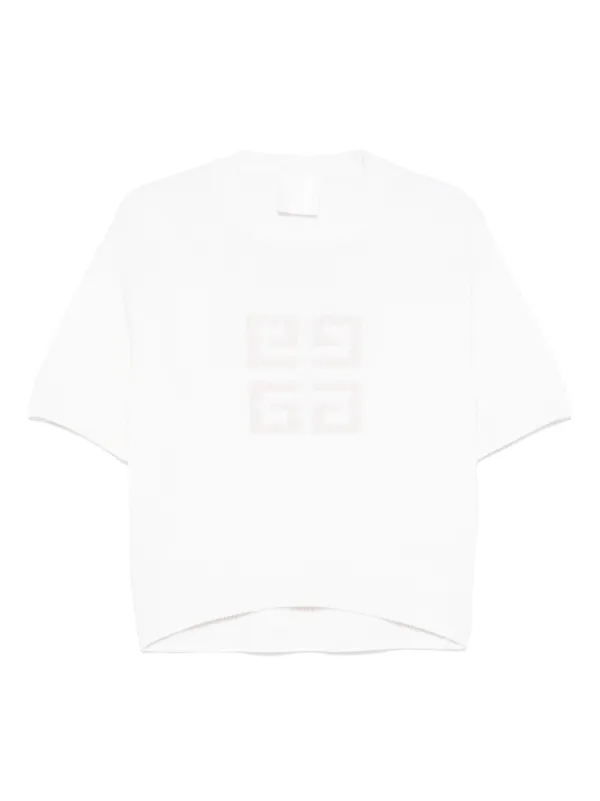 Givenchy 4G-detail Cashmere Top in White