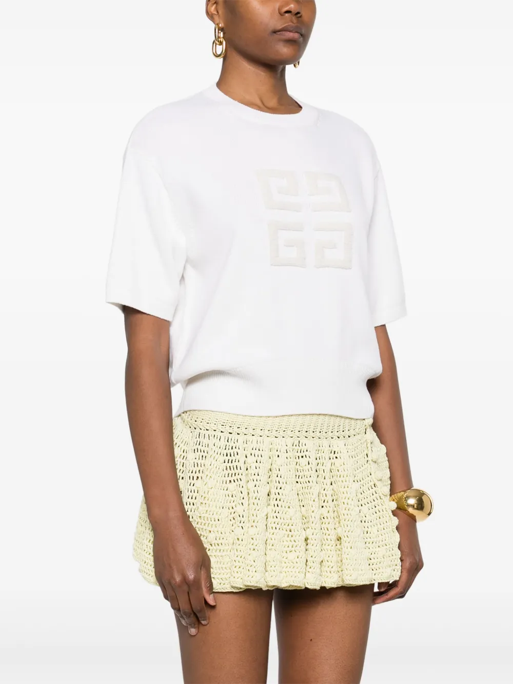 Givenchy Kasjmier top met 4G-detail Wit