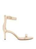 Schutz 70mm Gisela metallic leather ankle-strap sandals - Gold