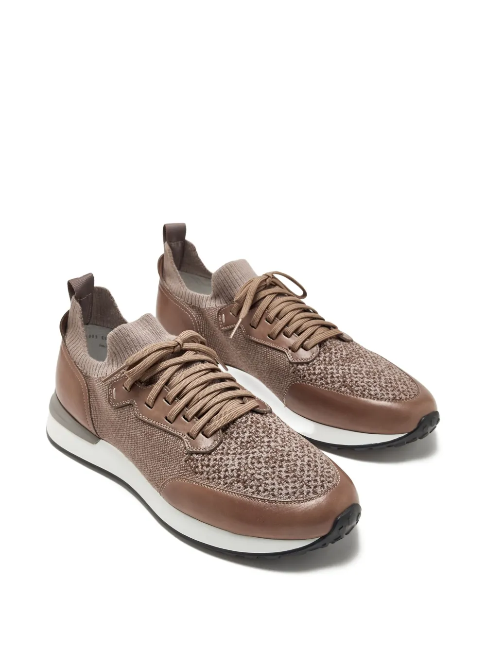 Magnanni stickade träningsskor i läder | Låga sneakers | Image 2