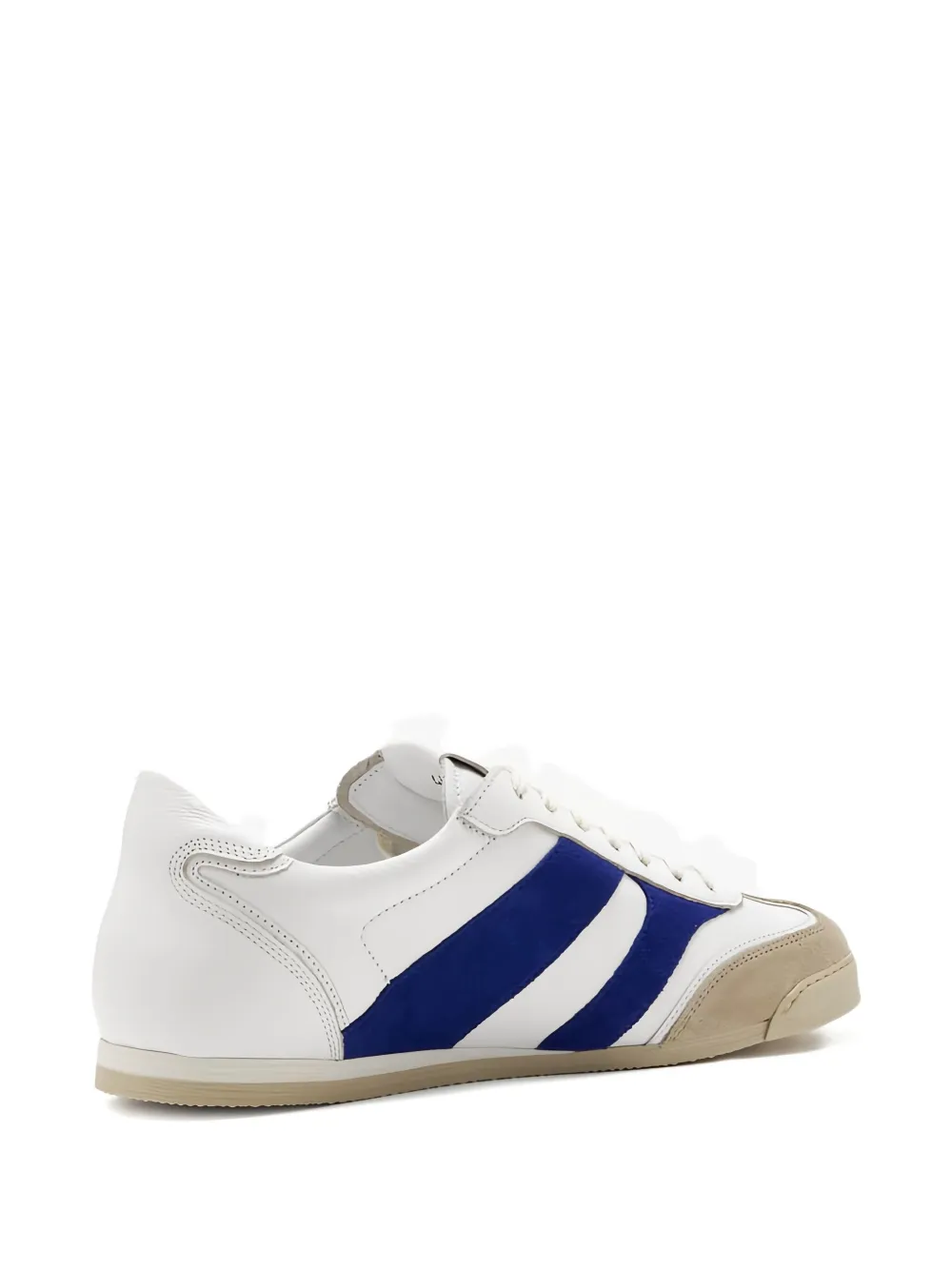 Collegium Pillar Pista Panelled Sneakers In White