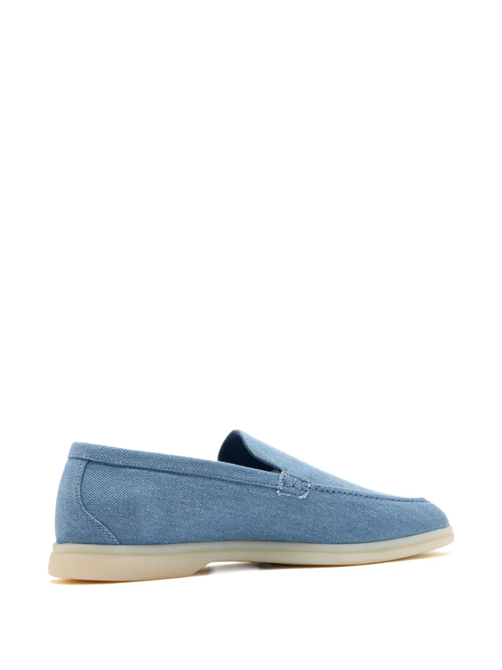 Scarosso Ludovica denim slip-on loafers Blue