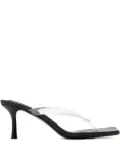 Senso 70mm Enigma I transparent-strap sandals - White