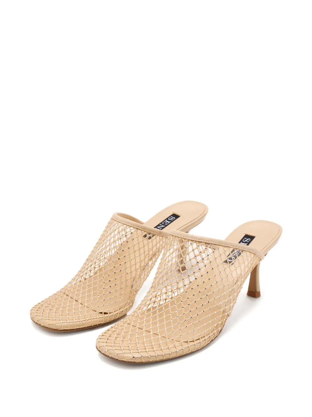 Senso 70mm Pam heeled mules Neutrals