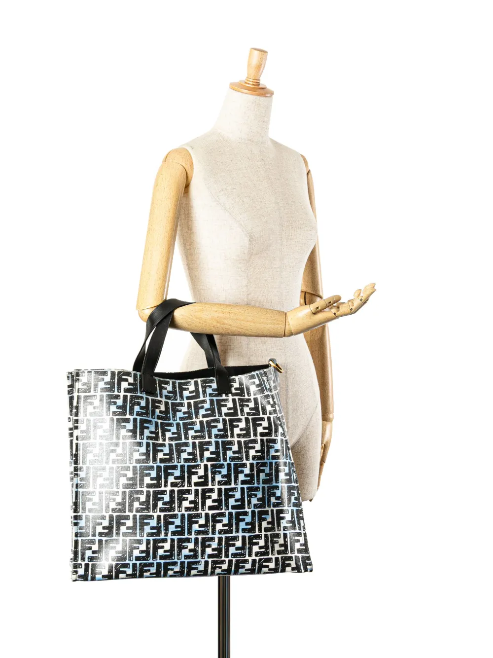 2010-2024 Joshua Vides Zucca Coated Canvas Cloudy Shopper Satchel