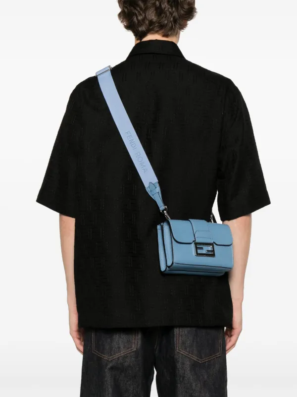 FENDI ダブルバゲット メッセンジャーバッグ FENDI ダブルバゲット メッセンジャーバッグ | ブルー | FARFETCH JP
