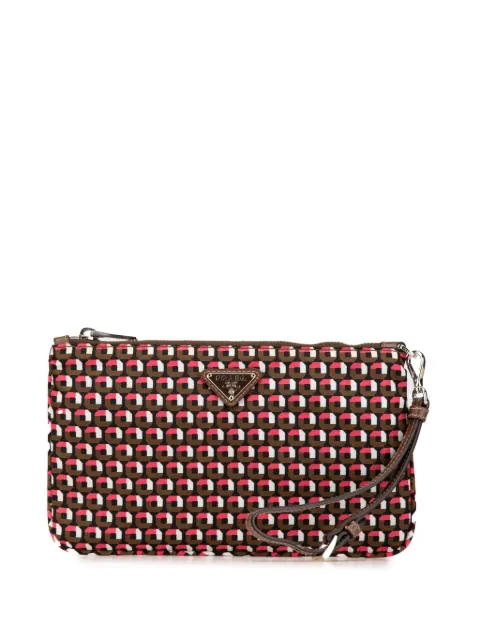 Prada Pre-Owned bolsa de mano Tessuto Stampato Wristlet 2000-2013